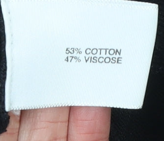 Country Casuals Women’s Black Collared Henley Knit Jumper L