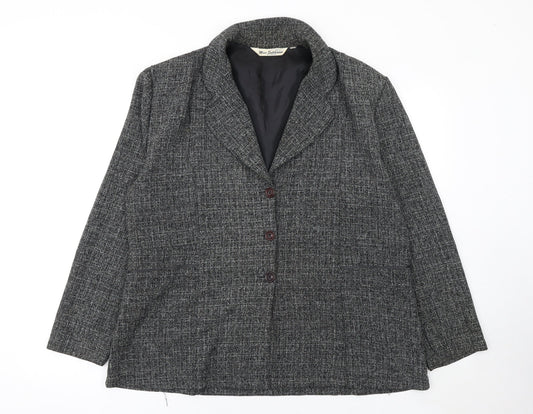 Womens UK Size 16 Miss Sukhmani of London Regular Grey Suit Jacket