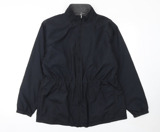 Womens UK Size M Cutter & Buck Black Windbreaker Coat