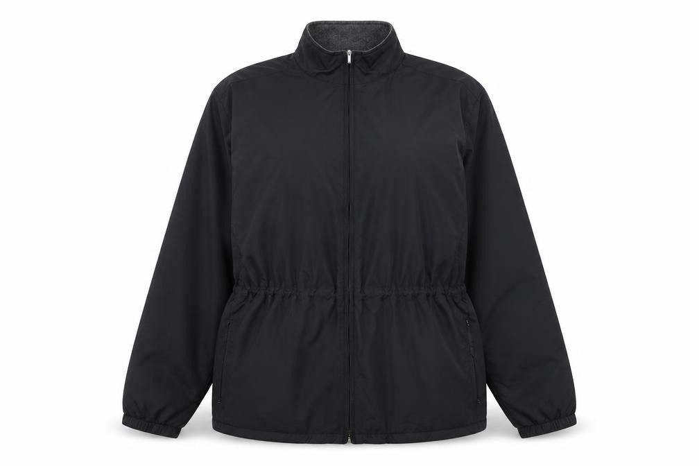 Womens UK Size M Cutter & Buck Black Windbreaker Coat