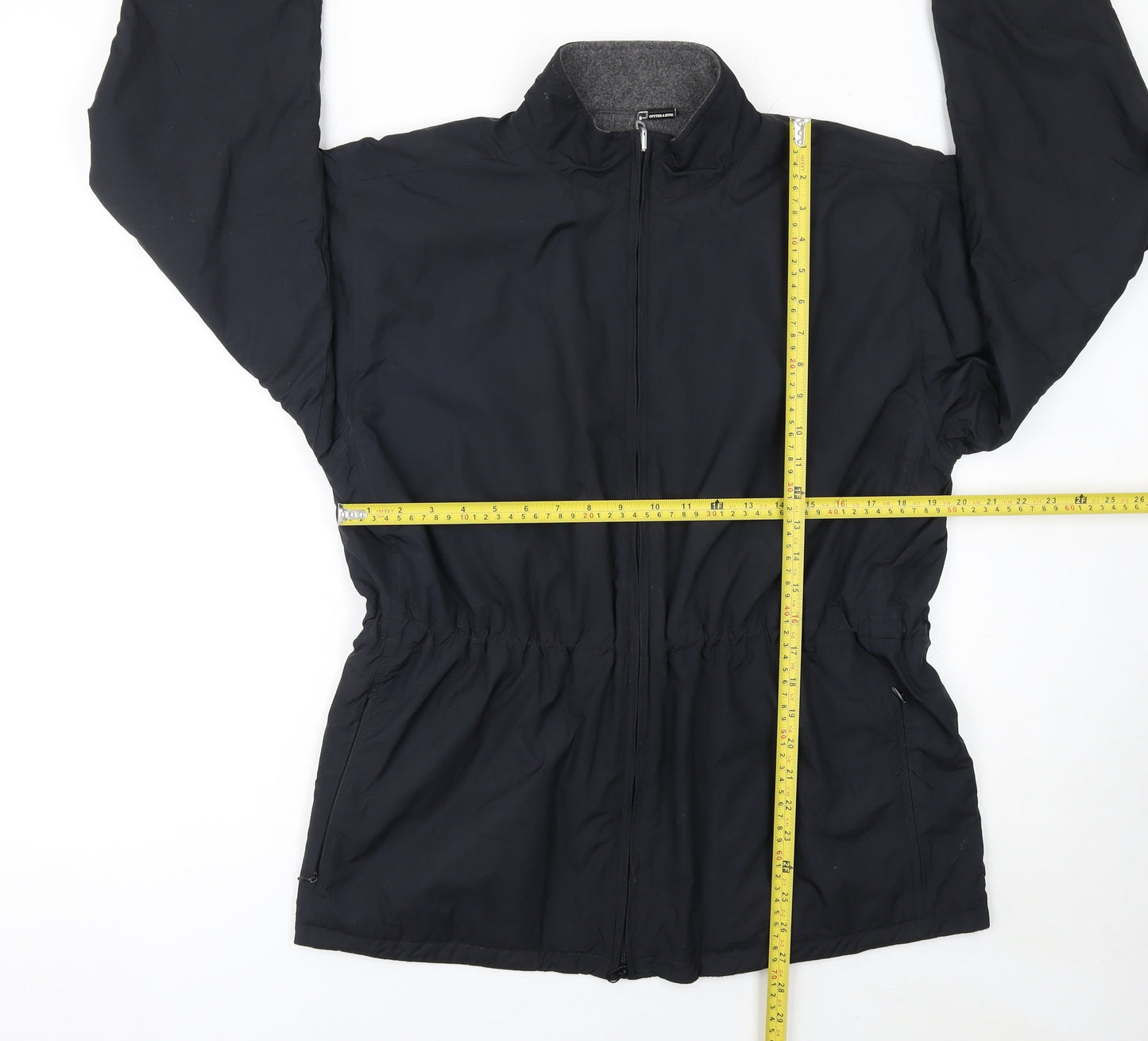 Womens UK Size M Cutter & Buck Black Windbreaker Coat