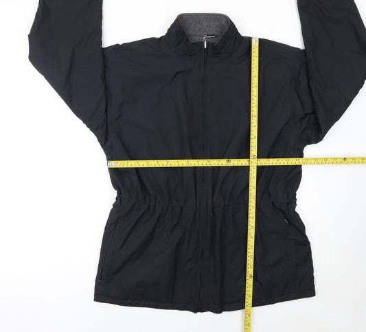 Womens UK Size M Cutter & Buck Black Windbreaker Coat