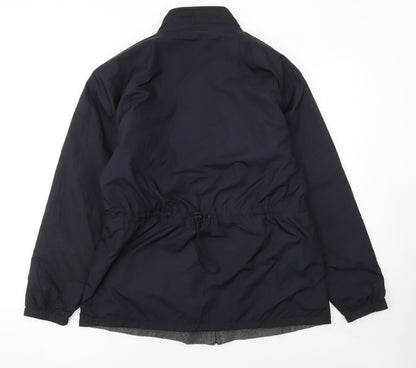 Womens UK Size M Cutter & Buck Black Windbreaker Coat