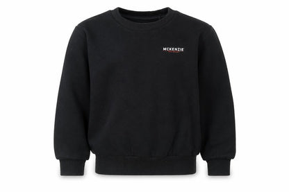 McKenzie Boys Black Crew Neck Pullover Sweatshirt 5-6 Years