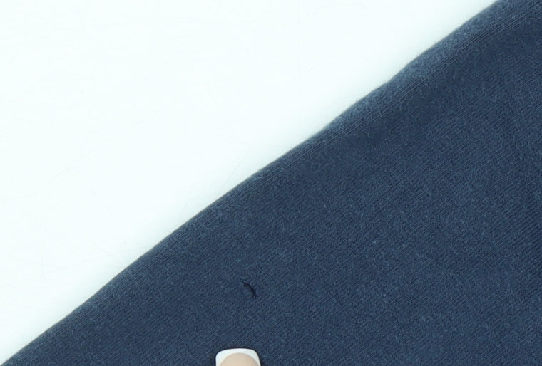 Reebok Women's Navy Pullover Hoodie Size 10 Cotton Blend