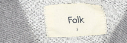 Womens UK Size 10 Folk Grey Walking Casual Jacket
