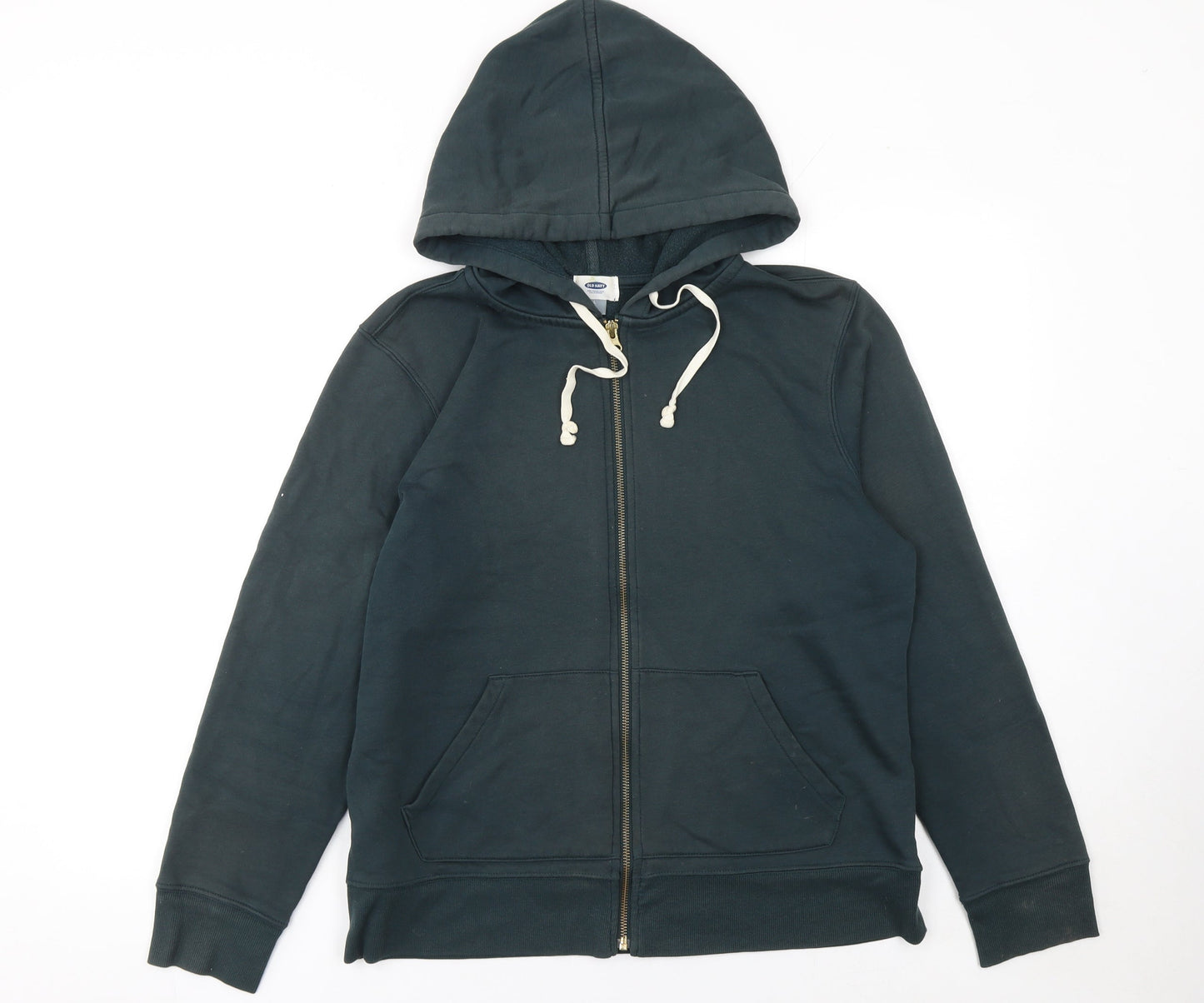 Mens UK Size L Old Navy Green Full Zip Hoodie