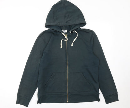 Mens UK Size L Old Navy Green Full Zip Hoodie