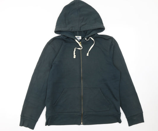 Mens UK Size L Old Navy Green Full Zip Hoodie