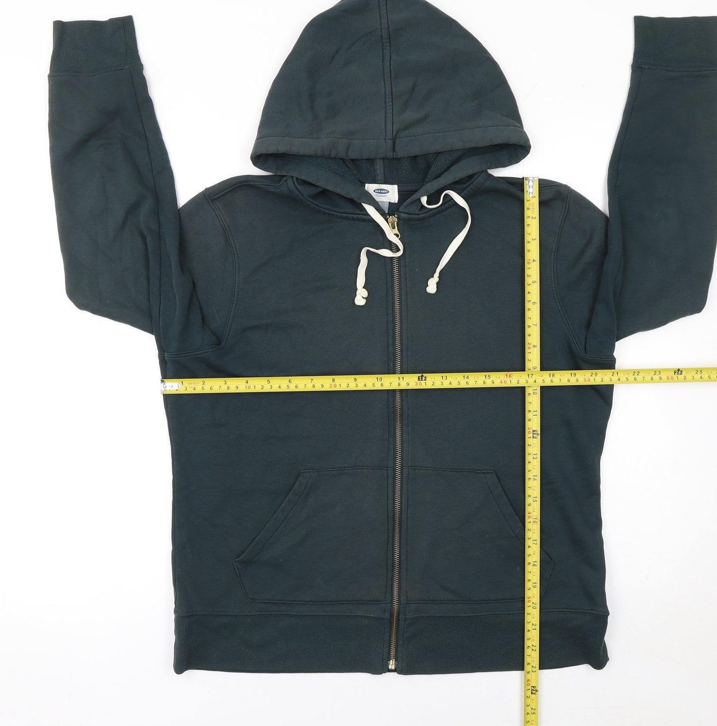 Mens UK Size L Old Navy Green Full Zip Hoodie