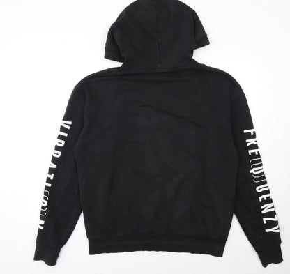 Mens UK Size M H&M Black Pullover Hoodie