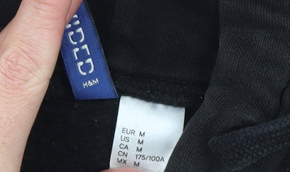 Mens UK Size M H&M Black Pullover Hoodie