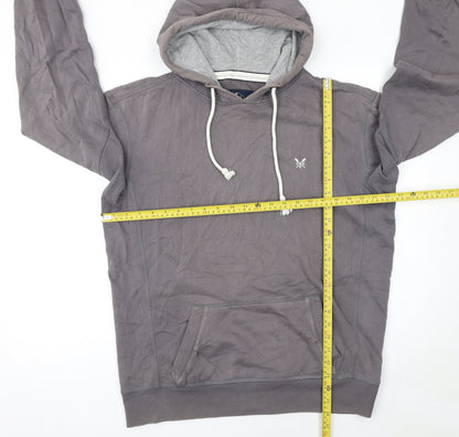 Mens UK Size S Crew Clothing Co. Grey Pullover Hoodie