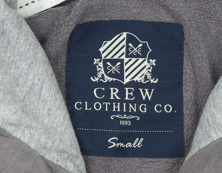 Mens UK Size S Crew Clothing Co. Grey Pullover Hoodie