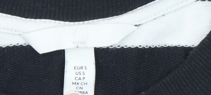 Womens UK Size S H&M Black Pullover Sweatshirt