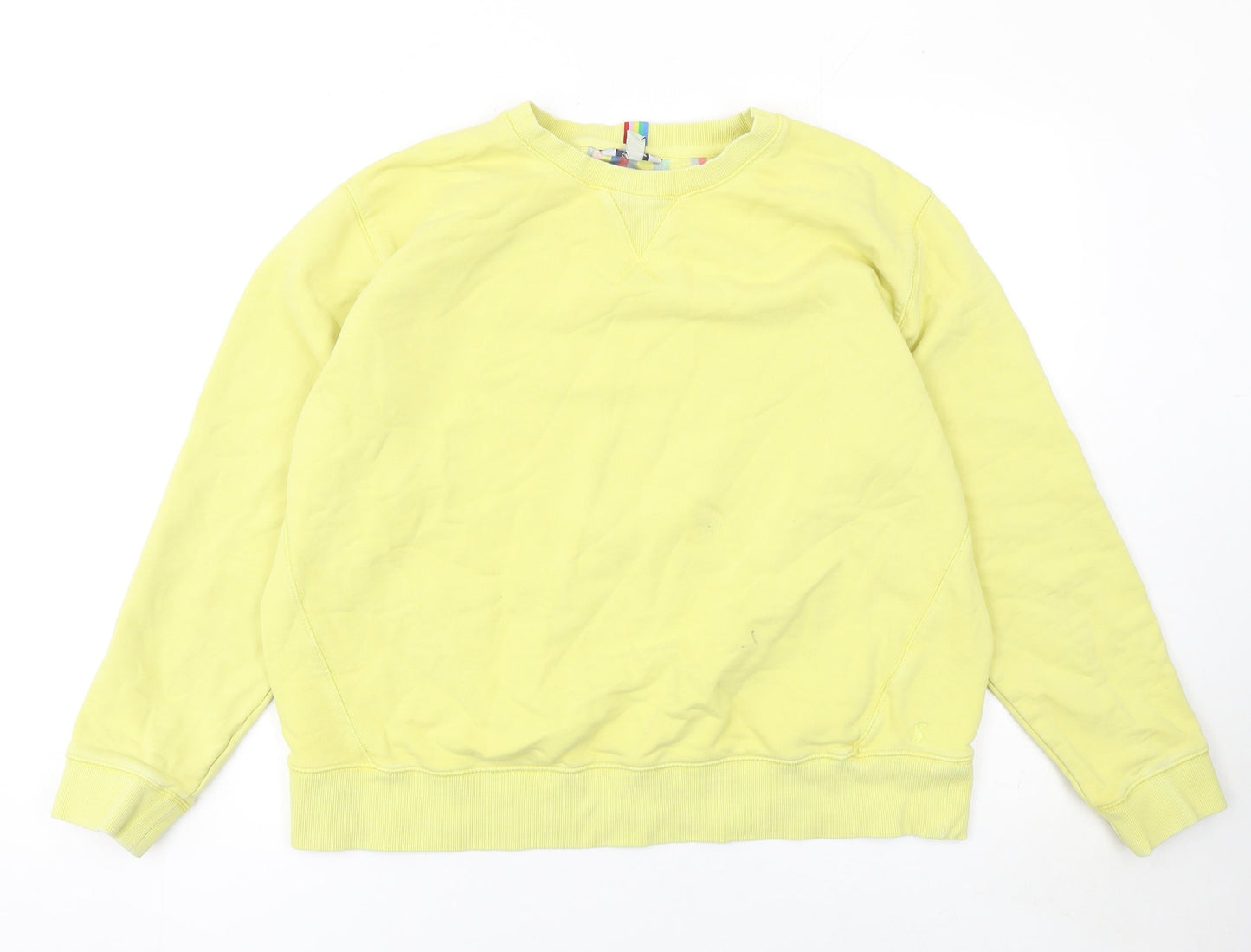 Womens UK Size 16 Joules Yellow Pullover Sweatshirt