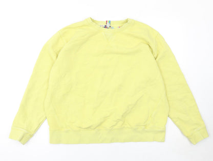 Womens UK Size 16 Joules Yellow Pullover Sweatshirt