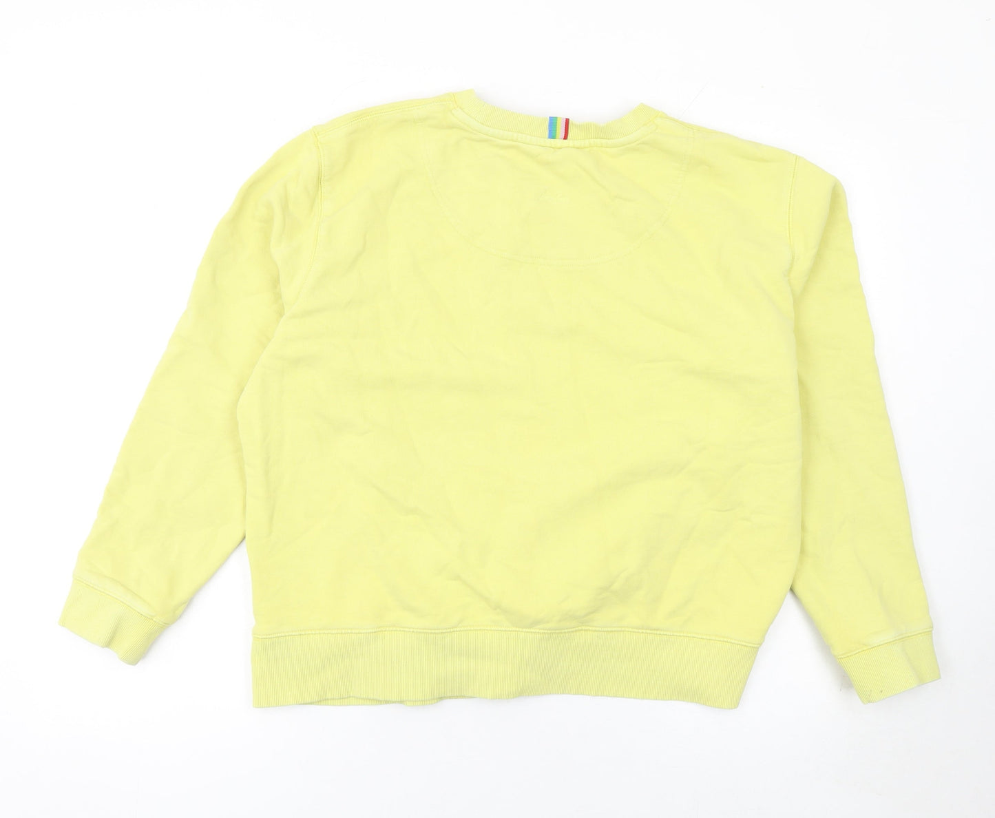 Womens UK Size 16 Joules Yellow Pullover Sweatshirt