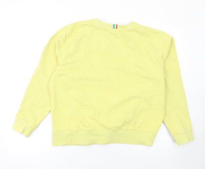 Womens UK Size 16 Joules Yellow Pullover Sweatshirt