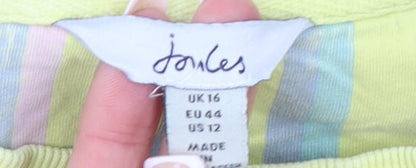 Womens UK Size 16 Joules Yellow Pullover Sweatshirt