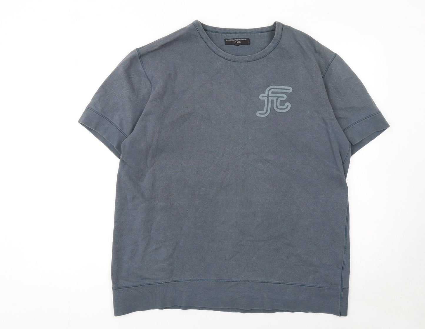 Mens UK Size M French Connection Blue  T-Shirt