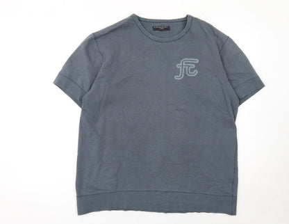 Mens UK Size M French Connection Blue  T-Shirt