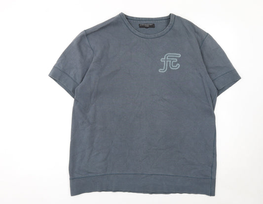 Mens UK Size M French Connection Blue  T-Shirt