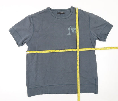Mens UK Size M French Connection Blue  T-Shirt