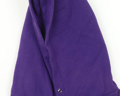 Aape Men's Purple XL Pullover Hoodie Streetwear Graphic Cotton Blend