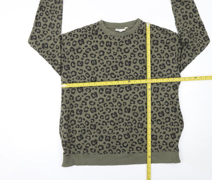 Womens UK Size M JoJo Maman Bébé Green Pullover Sweatshirt