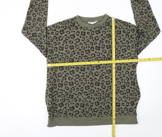 Womens UK Size M JoJo Maman Bébé Green Pullover Sweatshirt