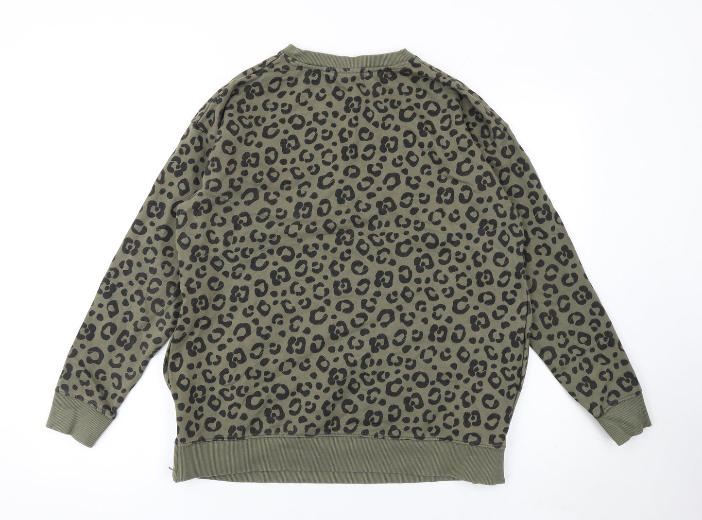 Womens UK Size M JoJo Maman Bébé Green Pullover Sweatshirt