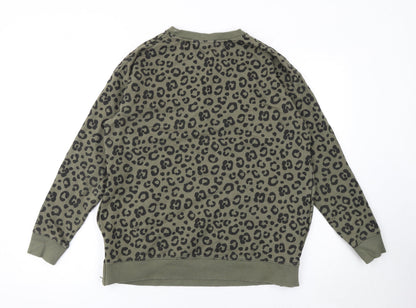Womens UK Size M JoJo Maman Bébé Green Pullover Sweatshirt