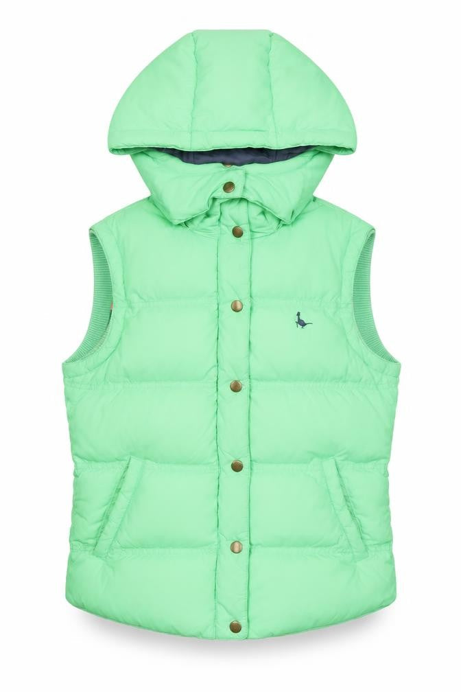Womens UK Size 10 Jack Wills Green Puffer Jacket