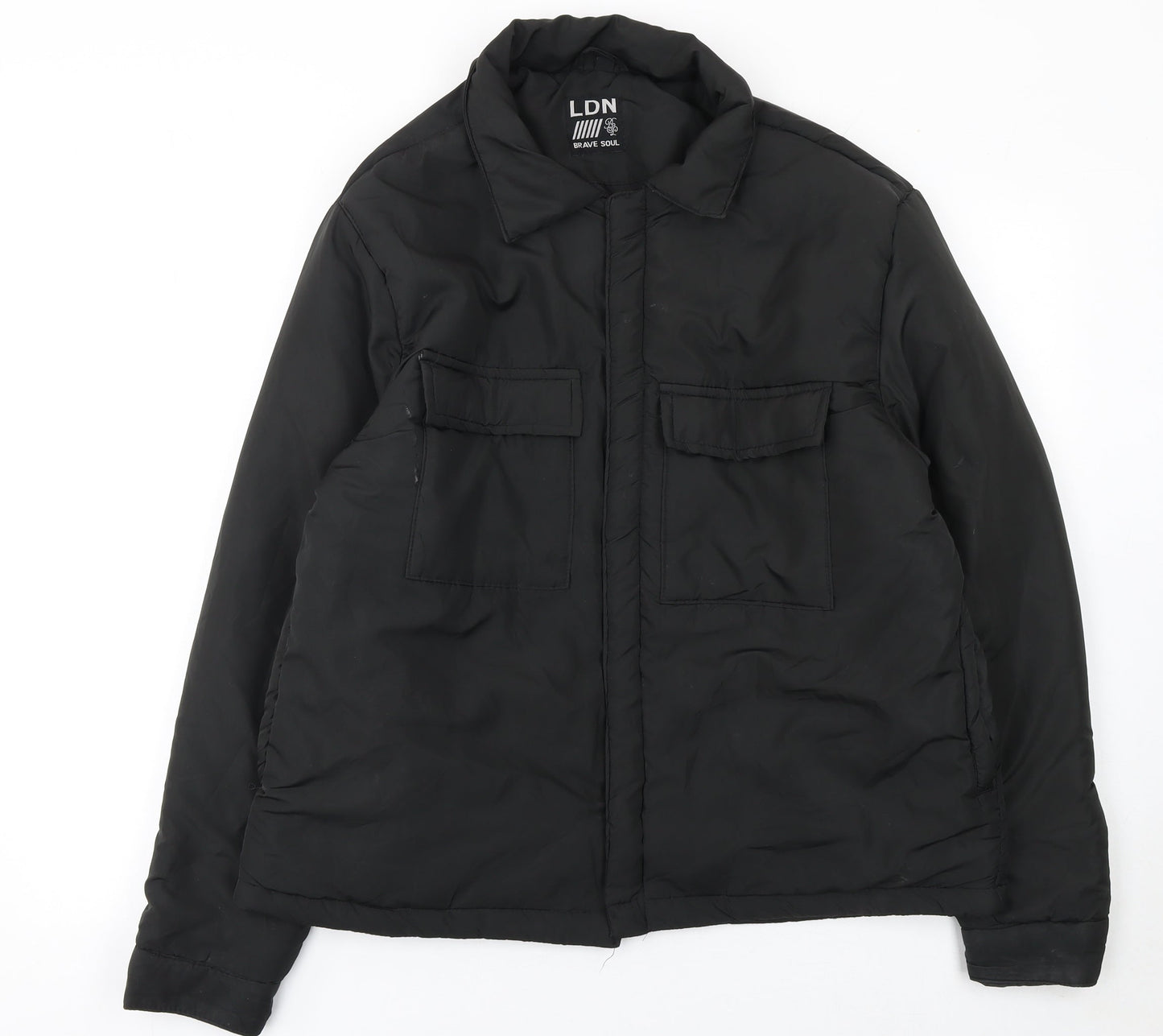Womens UK Size L Brave Soul Black Puffer Jacket