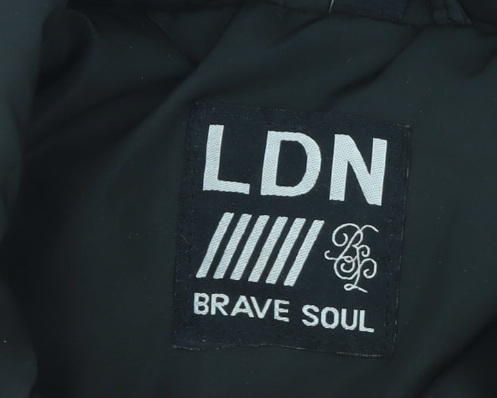 Womens UK Size L Brave Soul Black Puffer Jacket