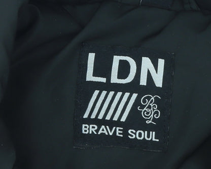 Womens UK Size L Brave Soul Black Puffer Jacket
