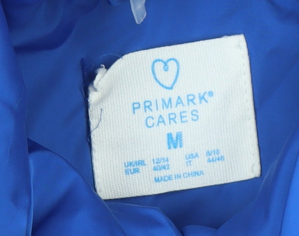 Primark Womens Blue M Puffer Sleeveless Waistcoat