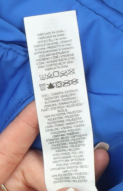 Primark Womens Blue M Puffer Sleeveless Waistcoat