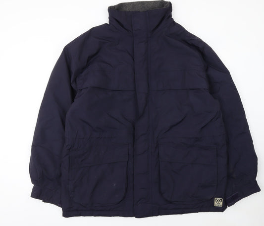 Mens UK Size M BHS Blue Parka Coat