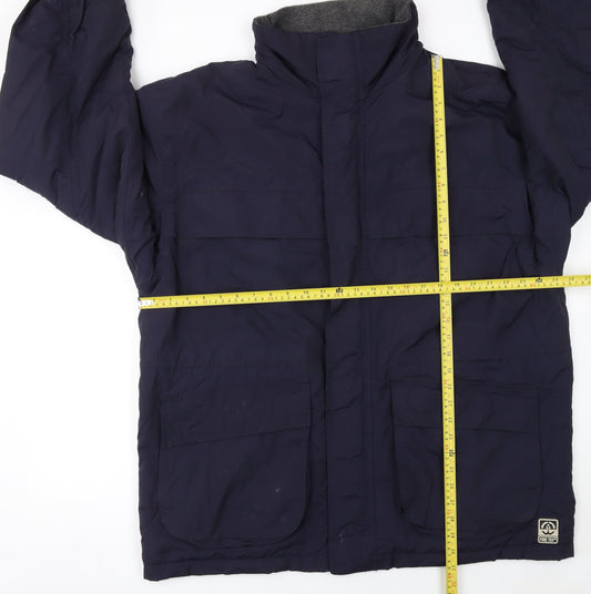 Mens UK Size M BHS Blue Parka Coat