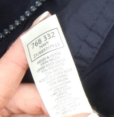 Mens UK Size M BHS Blue Parka Coat
