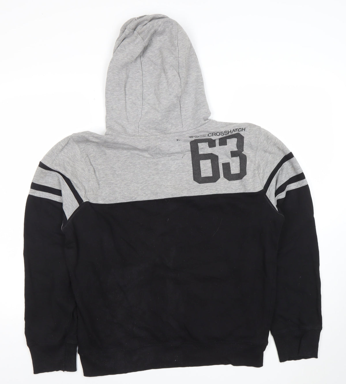 Mens UK Size M Crosshatch Multicoloured Pullover Hoodie