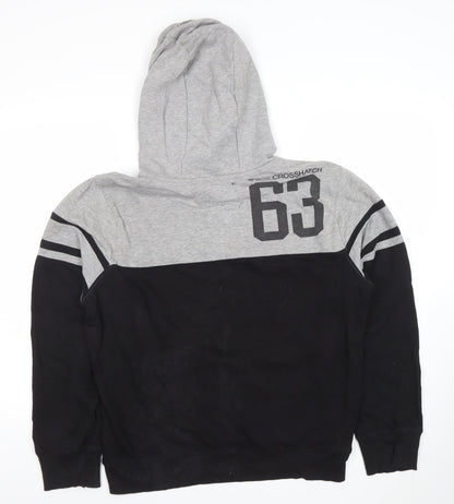 Mens UK Size M Crosshatch Multicoloured Pullover Hoodie