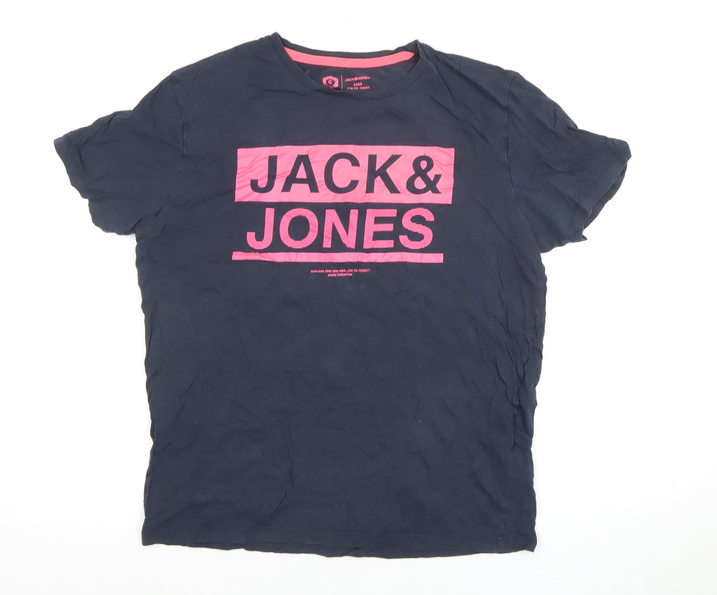 Mens UK Size M JACK & JONES Blue  T-Shirt