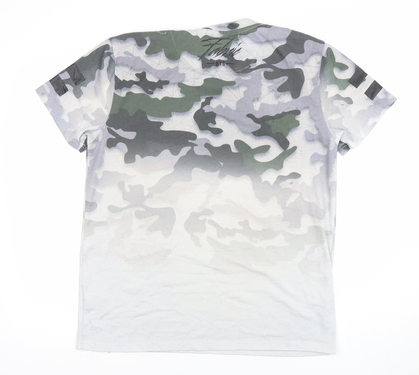 Mens UK Size L Fabric Green  T-Shirt
