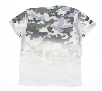 Mens UK Size L Fabric Green  T-Shirt