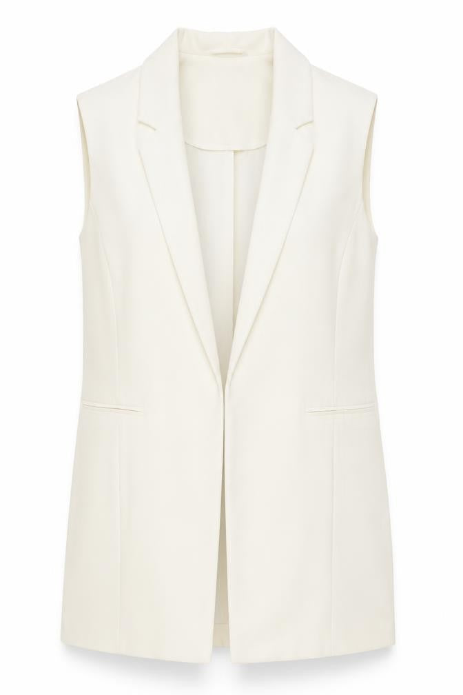 Womens UK Size 10 Atmosphere Regular Ivory Suit Waistcoat