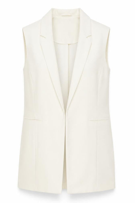 Womens UK Size 10 Atmosphere Regular Ivory Suit Waistcoat