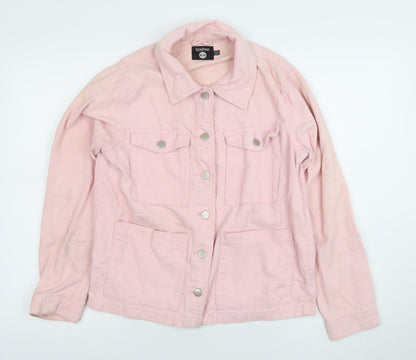 Womens UK Size 8 Boohoo Pink Basic Jacket